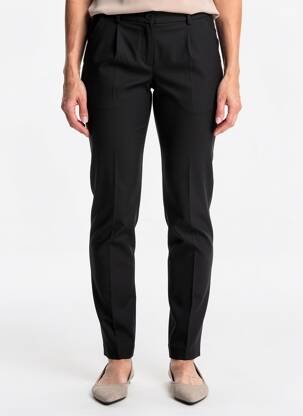Pantalon slim stretch taille normale noir PIER BÉ femme
