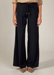 Pantalon large coupe fluide taille normale noir ARMOR LUX femme