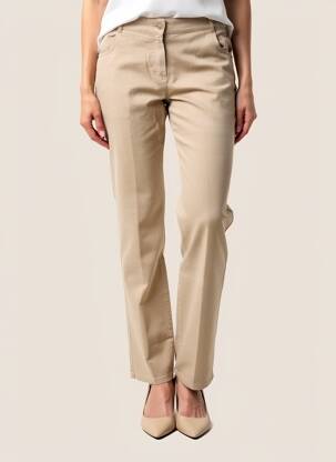 Pantalon slim tissage popeline taille normale beige ARMOR LUX femme