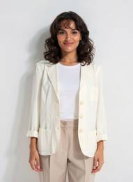 Blazer finition intérieure biaisée beige ARMOR LUX femme