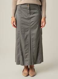 Jupe longue coupe droite gris ARMOR LUX femme