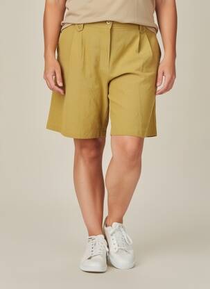 Bermuda tissage popeline taille normale vert KATMAI femme