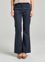 Pantalon flare taille normale taille normale bleu JOCAVI femme