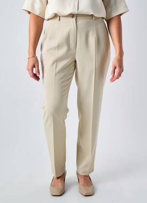 Pantalon slim taille normale taille normale beige FEDORA femme