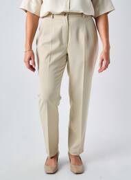 Pantalon slim taille normale taille normale beige FEDORA femme