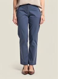 Pantalon chino taille basse taille basse bleu ARMOR LUX femme