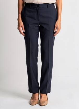 Pantalon slim taille haute taille haute bleu PIER BÉ femme