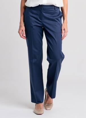 Pantalon chino tissage popeline taille normale bleu ARMOR LUX femme