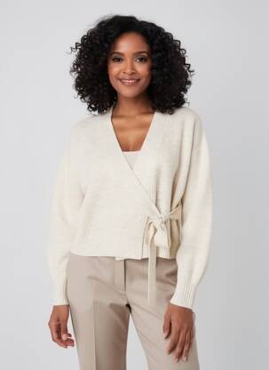 Gilet manches longues manches longues beige TRIUMPH femme