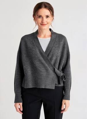 Gilet manches longues resserrée sur le bas gris TRIUMPH femme