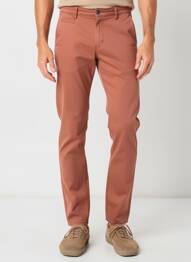 Pantalon chino stretch taille normale marron EMYLE homme