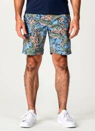 Bermuda taille élastique taille normale bleu PIERRE CARDIN homme