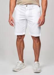 Bermuda taille élastique taille normale blanc PIERRE CARDIN homme