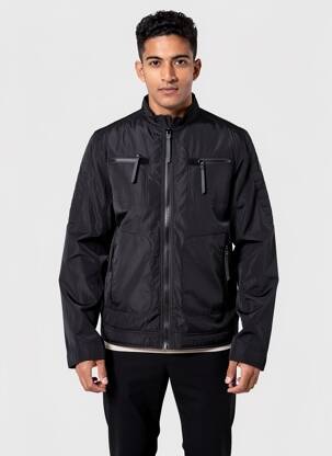 Coupe-vent poches sans capuche noir TEDDY SMITH homme