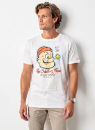 T-shirt coupe cintrée manches courtes blanc RITCHIE homme