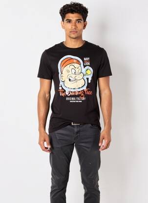 T-shirt coupe cintrée manches courtes noir RITCHIE homme