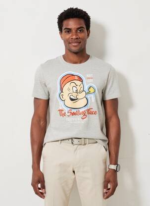 T-shirt coupe cintrée manches courtes gris RITCHIE homme