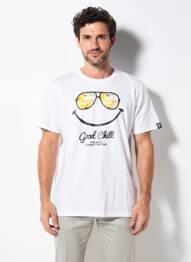 T-shirt coupe cintrée manches courtes blanc TREEKER 9 homme