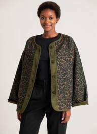 Veste casual col rond vert IT HIPPIE femme