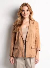 Blazer coupe cintrée marron LOSAN femme