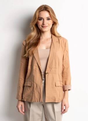 Blazer coupe cintrée marron LOSAN femme