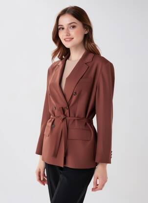Blazer poches marron SOEUR femme