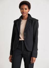 Veste casual finition intérieure doublée gris SECTION URBAINE femme