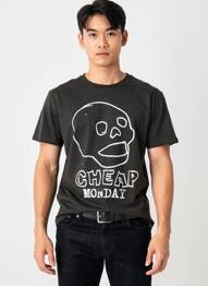 T-shirt coupe cintrée manches courtes noir CHEAP MONDAY homme