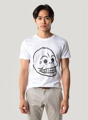T-shirt coupe cintrée manches courtes blanc CHEAP MONDAY homme
