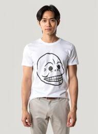 T-shirt coupe cintrée manches courtes blanc CHEAP MONDAY homme