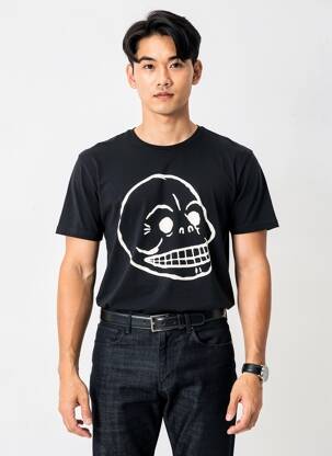 T-shirt coupe cintrée manches courtes noir CHEAP MONDAY homme
