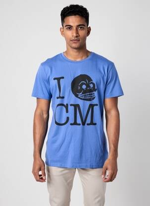 T-shirt coupe cintrée manches courtes bleu CHEAP MONDAY homme