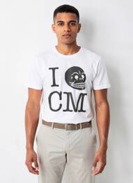 T-shirt coupe cintrée manches courtes blanc CHEAP MONDAY homme