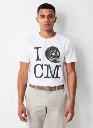 T-shirt coupe cintrée manches courtes blanc CHEAP MONDAY homme