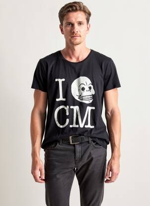 T-shirt coupe cintrée manches courtes noir CHEAP MONDAY homme