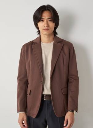 Blazer coupe cintrée marron SECTION URBAINE homme