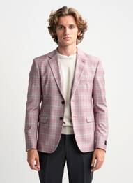 Blazer coupe cintrée rouge EXIBIT homme