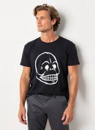 T-shirt coupe cintrée manches courtes noir CHEAP MONDAY homme