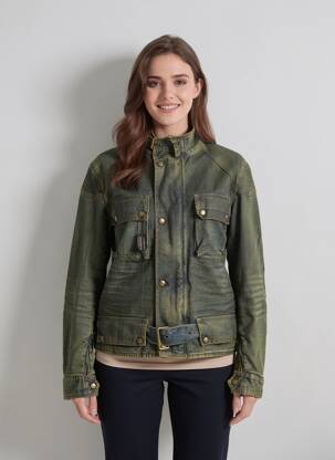 Veste casual poches bleu BRAY STEVE ALAN femme