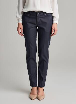 Pantalon slim tissage popeline taille normale bleu CHEAP MONDAY femme
