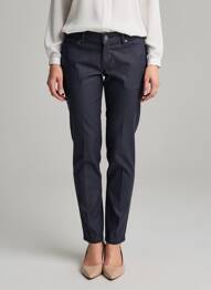 Pantalon slim tissage popeline taille normale bleu CHEAP MONDAY femme