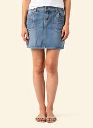 Jupe courte poches bleu LOIS femme