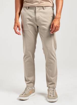 Pantalon chino stretch taille normale marron CHEAP MONDAY homme