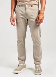 Pantalon chino stretch taille normale marron CHEAP MONDAY homme