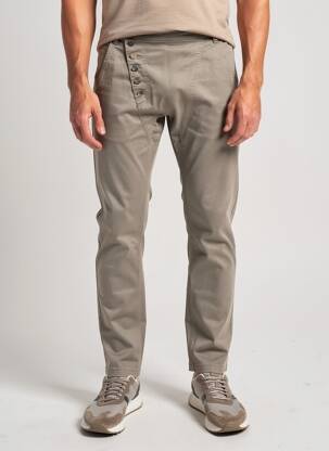 Pantalon chino stretch taille normale marron IMPERIAL homme