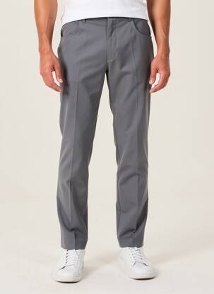 Pantalon slim taille à pinces taille normale gris FARAH homme
