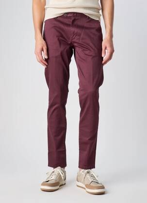 Pantalon chino tissage popeline taille normale rouge XAGON MAN femme