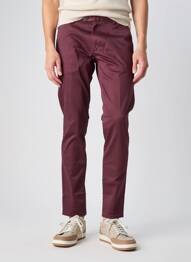 Pantalon chino tissage popeline taille normale rouge XAGON MAN femme