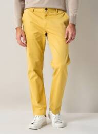 Pantalon chino tissage popeline taille normale jaune XAGON MAN homme