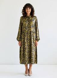 Robe longue manches longues manches longues bleu ELLE EST OU LA MER femme